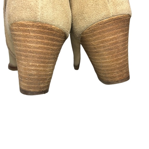 Madewell Tan Leather Suede Booties Womens Sz 6.5 - Picture 11 of 14